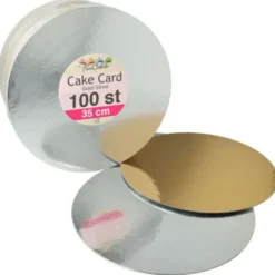 Tårtbrickor Silver & Guld 35 cm 100-pack
