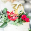 Tårtdekoration 30 Guld