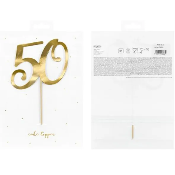 Tårtdekoration 50 Guld