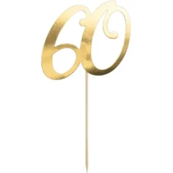 Tårtdekoration 60 Guld