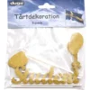 Tårtdekoration Guld Student 5-Pack