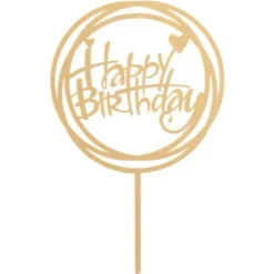 Tårtdekoration Happy Birthday
