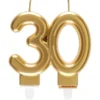 Tårtljus 30 Guld