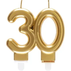 Tårtljus 30 Guld