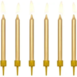 Tårtljus Guld Metallic