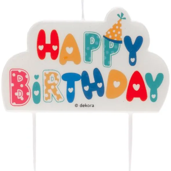 Tårtljus Happy Birthday