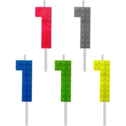 Tårtljus Legoblock (Siffra 0)