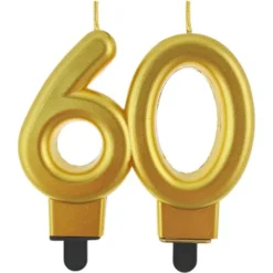 Tårtljus 60 Metallic Guld