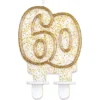 Tårtljus 60 år Glitter