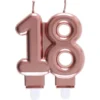 Tårtljus 18 Roseguld