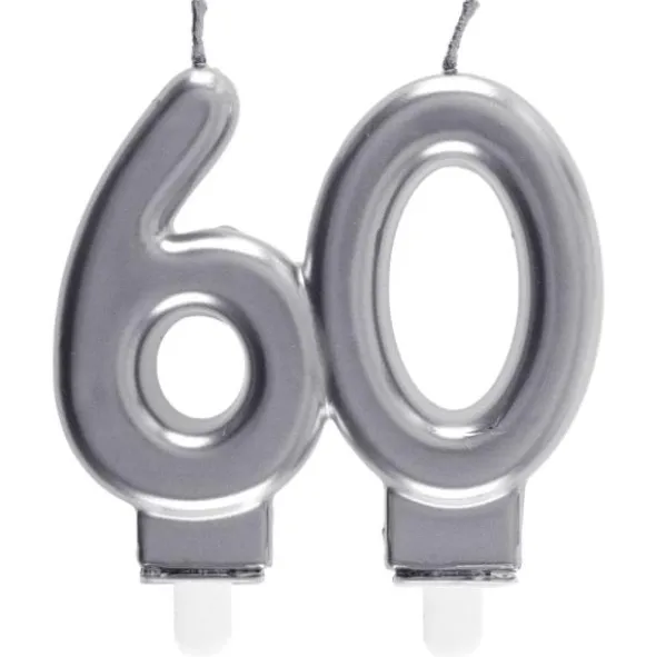 Tårtljus 60 Silver