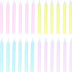 Tårtljus Spiral Pastell