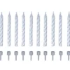 Tårtljus Spiral Silver