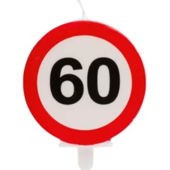 Tårtljus Trafikskylt 60
