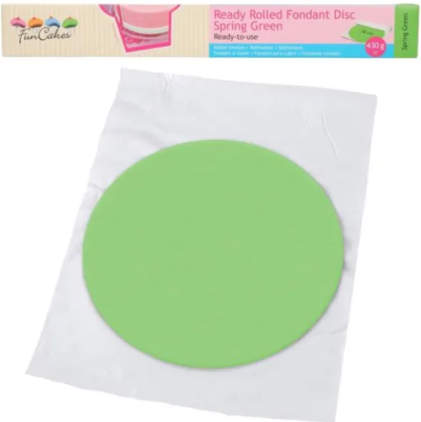 Tårtlock Färdigkavlad Sockerpasta Spring Green