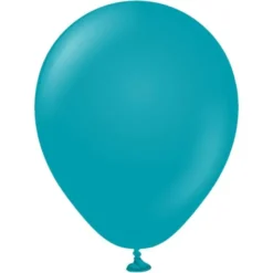 Turkosa Miniballonger (25-pack)