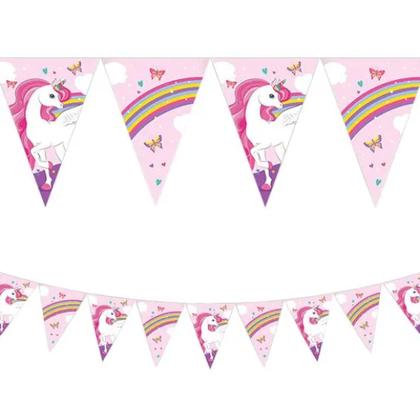 Unicorn Rainbow Flaggirlang