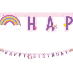 Unicorn Rainbow Happy Birthday Girlang