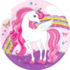 Unicorn Rainbow Papperstallrikar