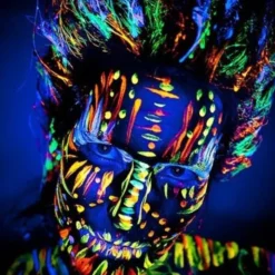 UV Neon Ansikts- & Kroppsfärg Vit 10ml (10ml Vit)
