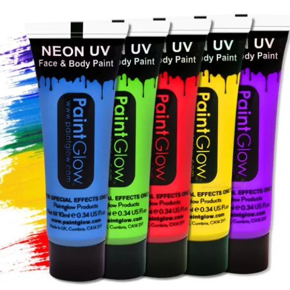 UV Neon Ansikts- & Kroppsfärg Vit 10ml (10ml Vit)