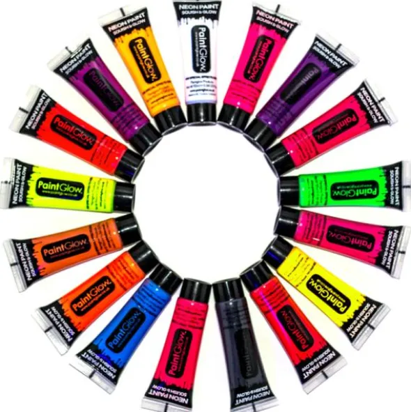 UV Neon Ansikts- & Kroppsfärg Vit 10ml (10ml Vit)