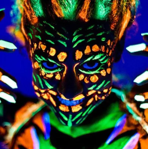 UV Neon Ansikts- & Kroppsfärg Vit 10ml (10ml Vit)