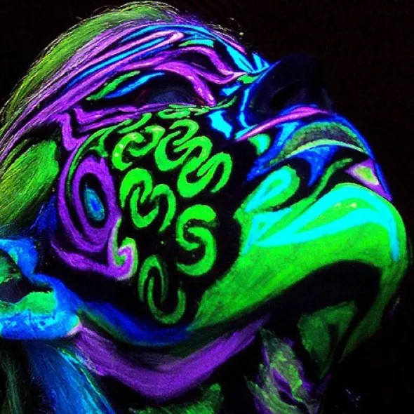 UV Neon Ansikts- & Kroppsfärg Vit 10ml (10ml Vit)
