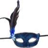 Venetiansk Ögonmask Glitter Blå