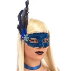 Venetiansk Ögonmask Glitter Blå