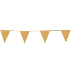Vimpelgirlang Glitter Glans Guld
