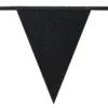 Vimpelgirlang Glitter Svart