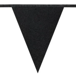 Vimpelgirlang Glitter Svart