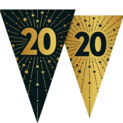 Vimpelgirlang med Stjärnor & Siffran 20