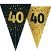 Vimpelgirlang med Stjärnor & Siffran 40
