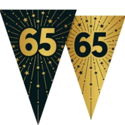 Vimpelgirlang med Stjärnor & Siffran 65