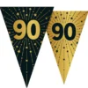 Vimpelgirlang med Stjärnor & Siffran 90