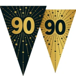 Vimpelgirlang med Stjärnor & Siffran 90