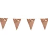Vimpelgirlang Metallic Roséguld Stor