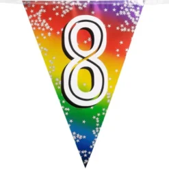 Vimpelgirlang Regnbåge 8 år
