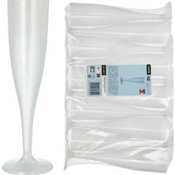 Vinglas Plast Återanvändbara 10cl 10-pack