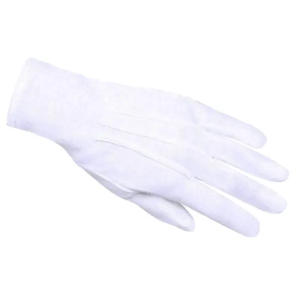 Vita Handskar med Knäppning (One Size)
