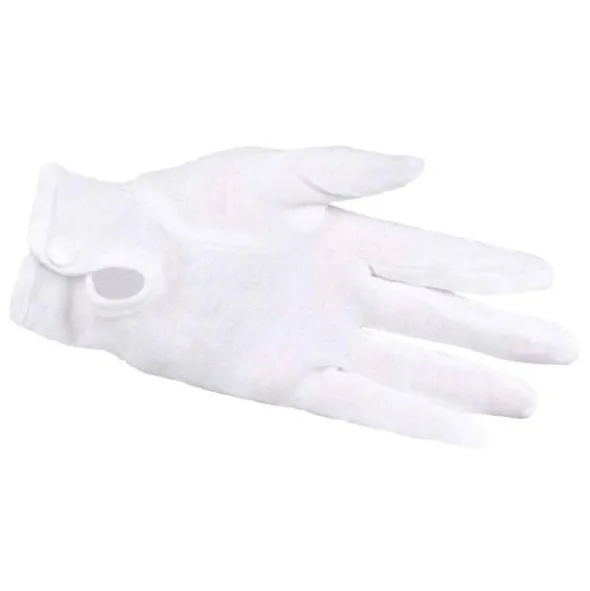 Vita Handskar med Knäppning (One Size)