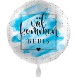 Välkommen Bebis Ballong Ljusblå